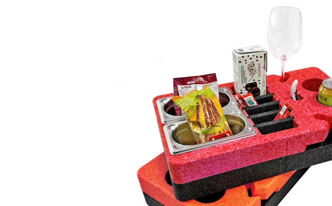 Food und Nonfood JET Schaumstoff-Formteile